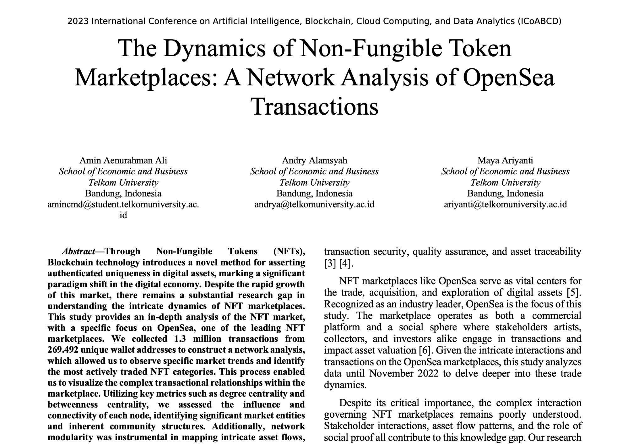 The Dynamics of Non-Fungible Token Marketplaces: A Network Analysis of OpenSea Transactions
